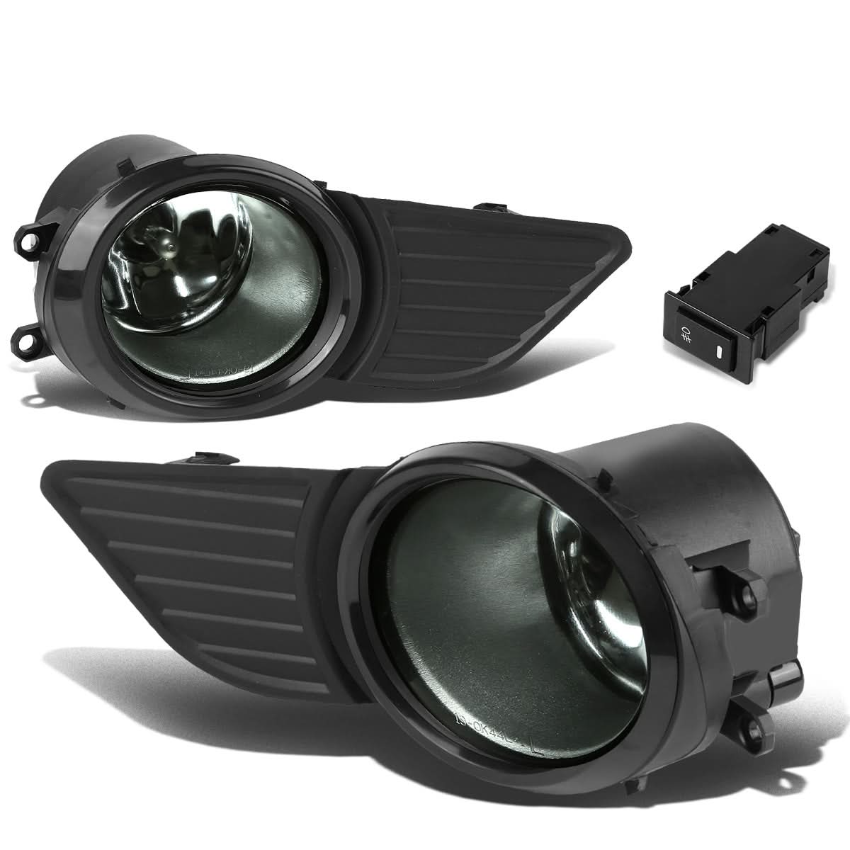 2011-2017 Toyota Sienna Fog Lights with Switch & Bezel - Smoke
