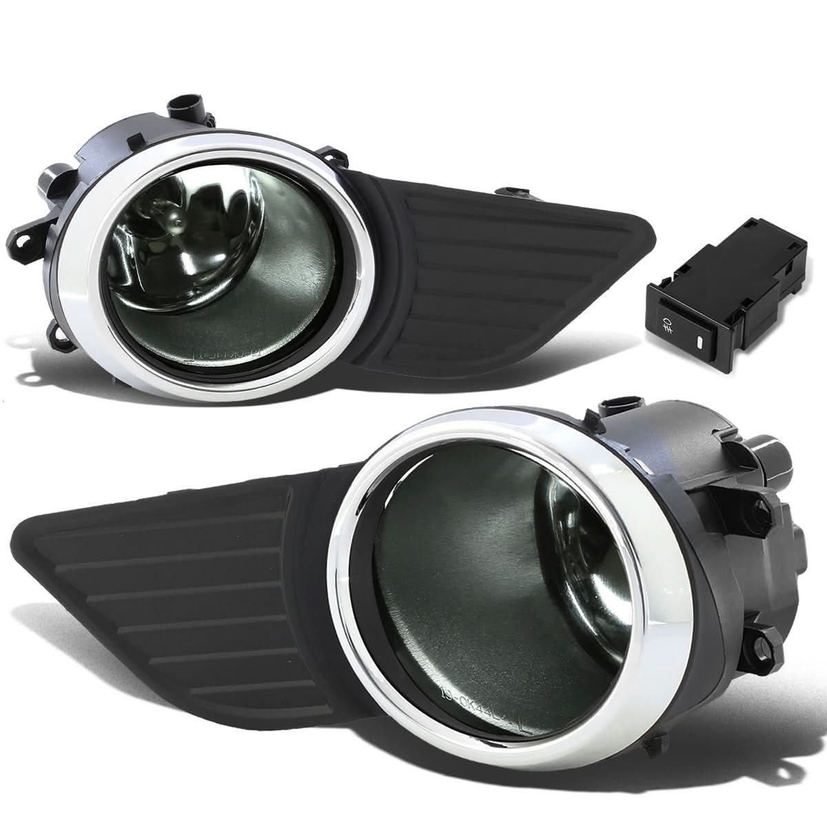 2011-2017 Toyota Sienna Fog Lights with Switch Chrome Bezel Smoke