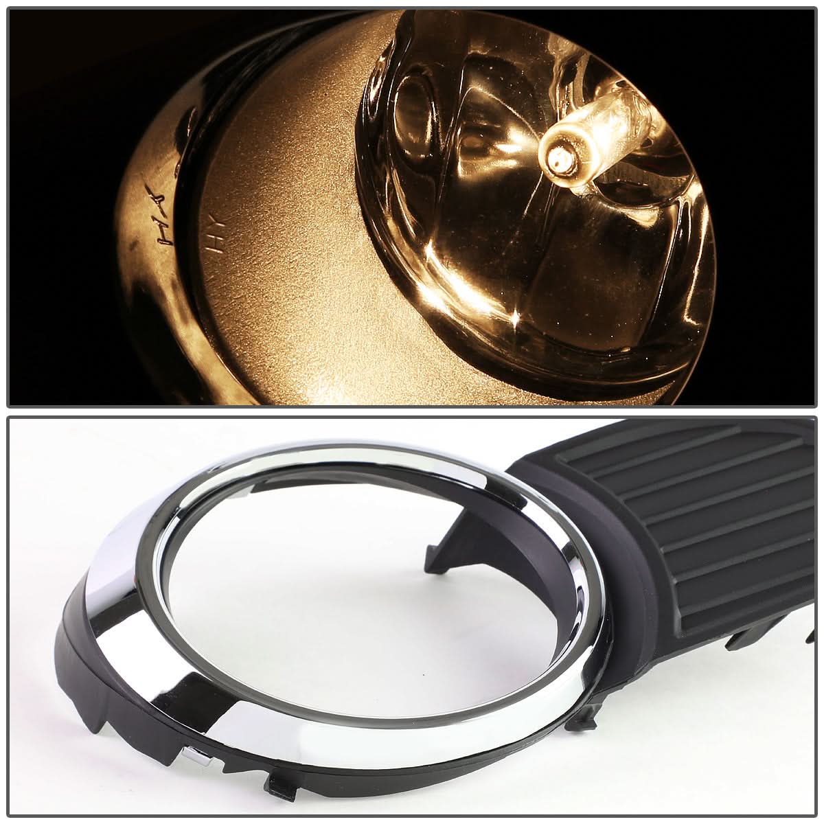 2011-2017 Toyota Sienna Fog Lights with Switch Chrome Bezel Smoke