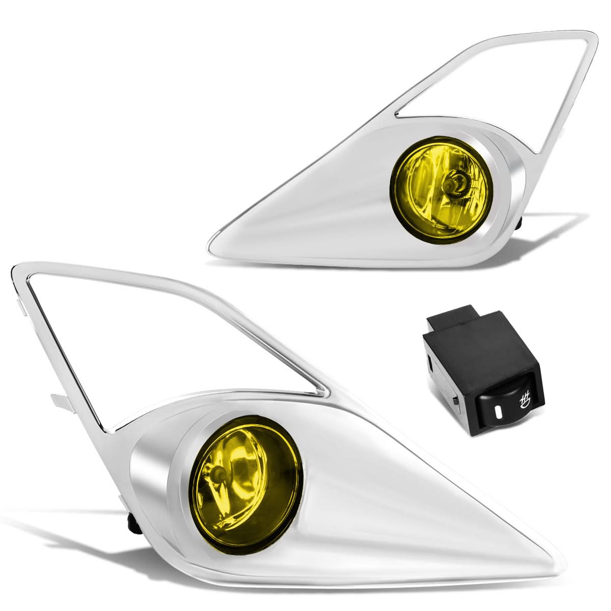 2013-2016 Scion FR-S Fog Lights with Switch & Bezel - H11 Amber