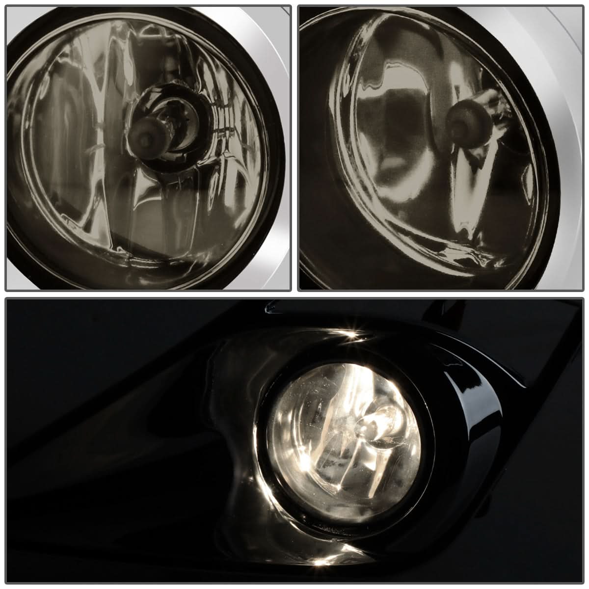 2013-2016 Scion FR-S Fog Lights with Switch & Bezel - Smoke