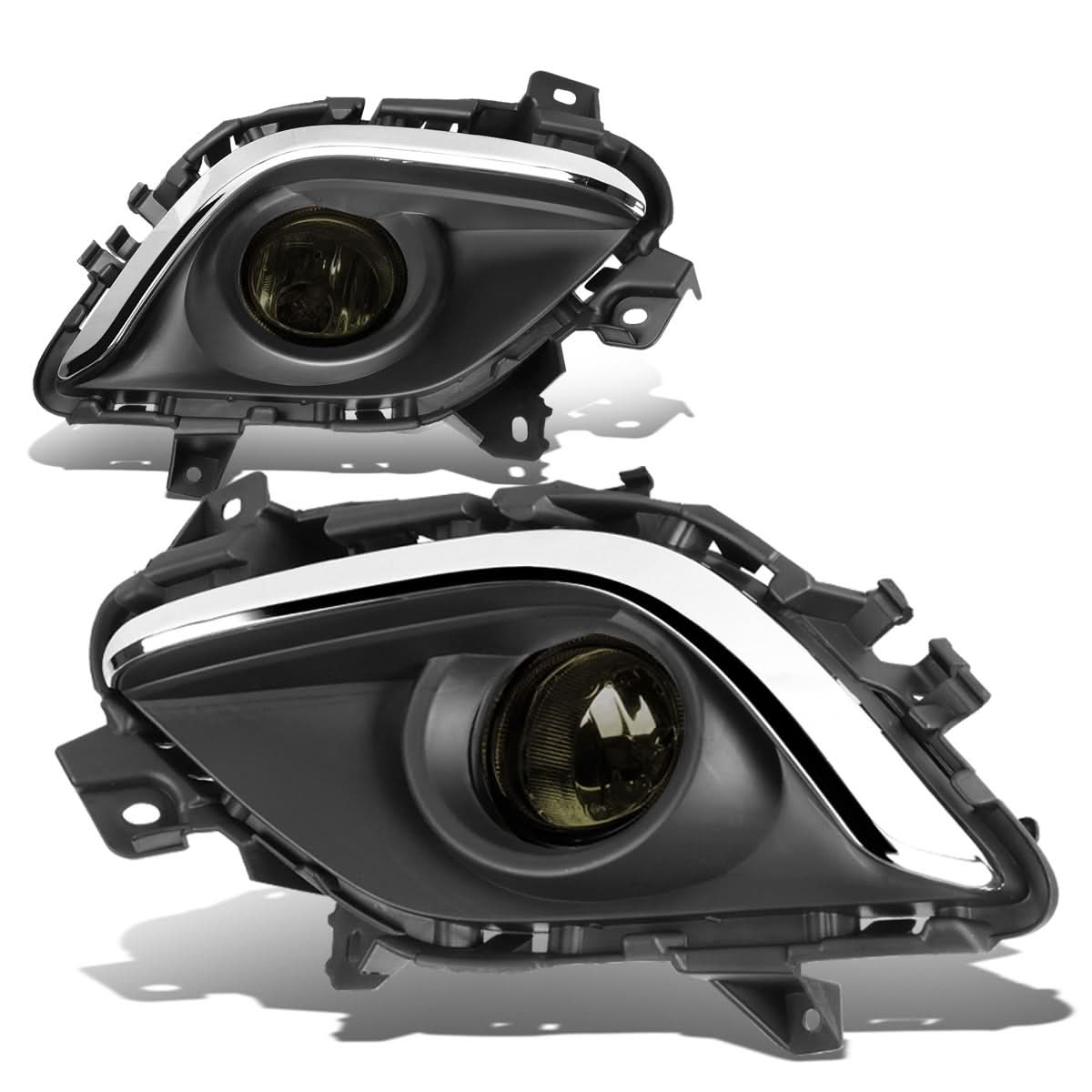 2014-2016 Mazda 6 Fog Lights with Switch & Chrome Trim - Smoke