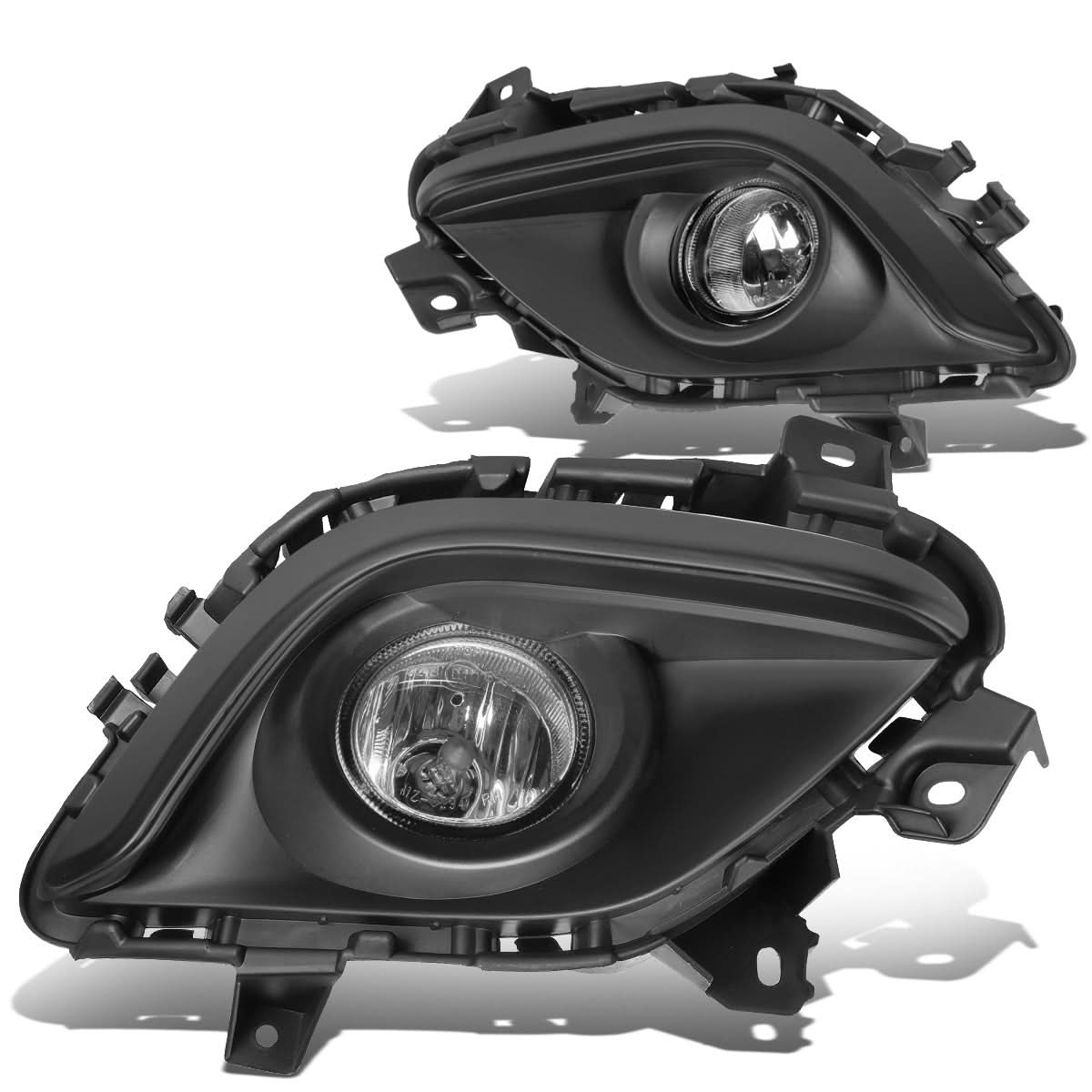 14-16 Mazda 6 Fog Lights with Switch - Black Bezel Chrome Clear