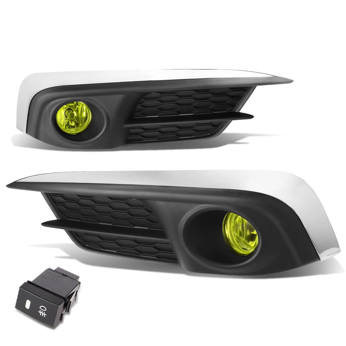 2016 Honda Civic Fog Lights with Switch and Bezel - H8 Amber