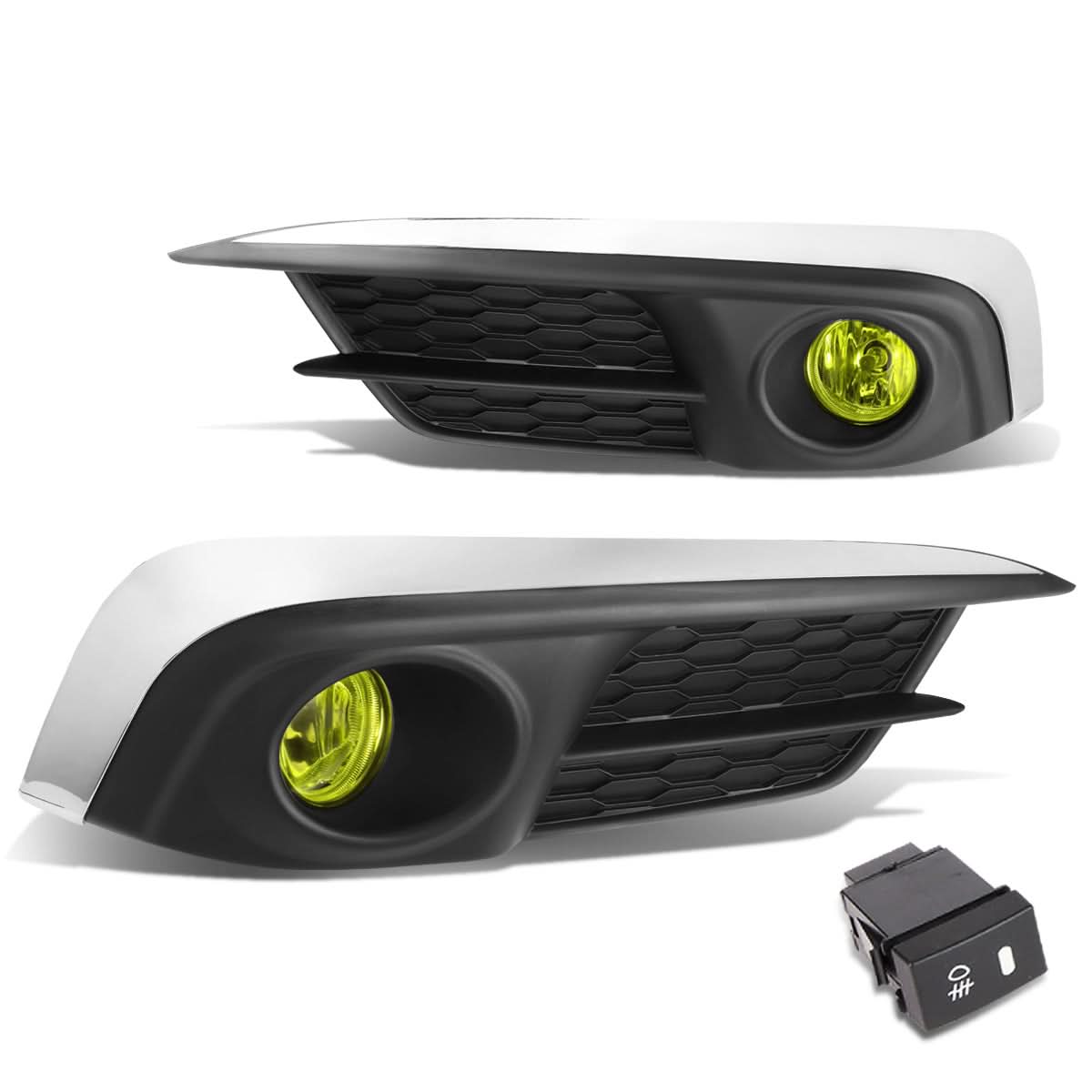 2016 Honda Civic Fog Lights with Switch and Bezel - H8 Amber
