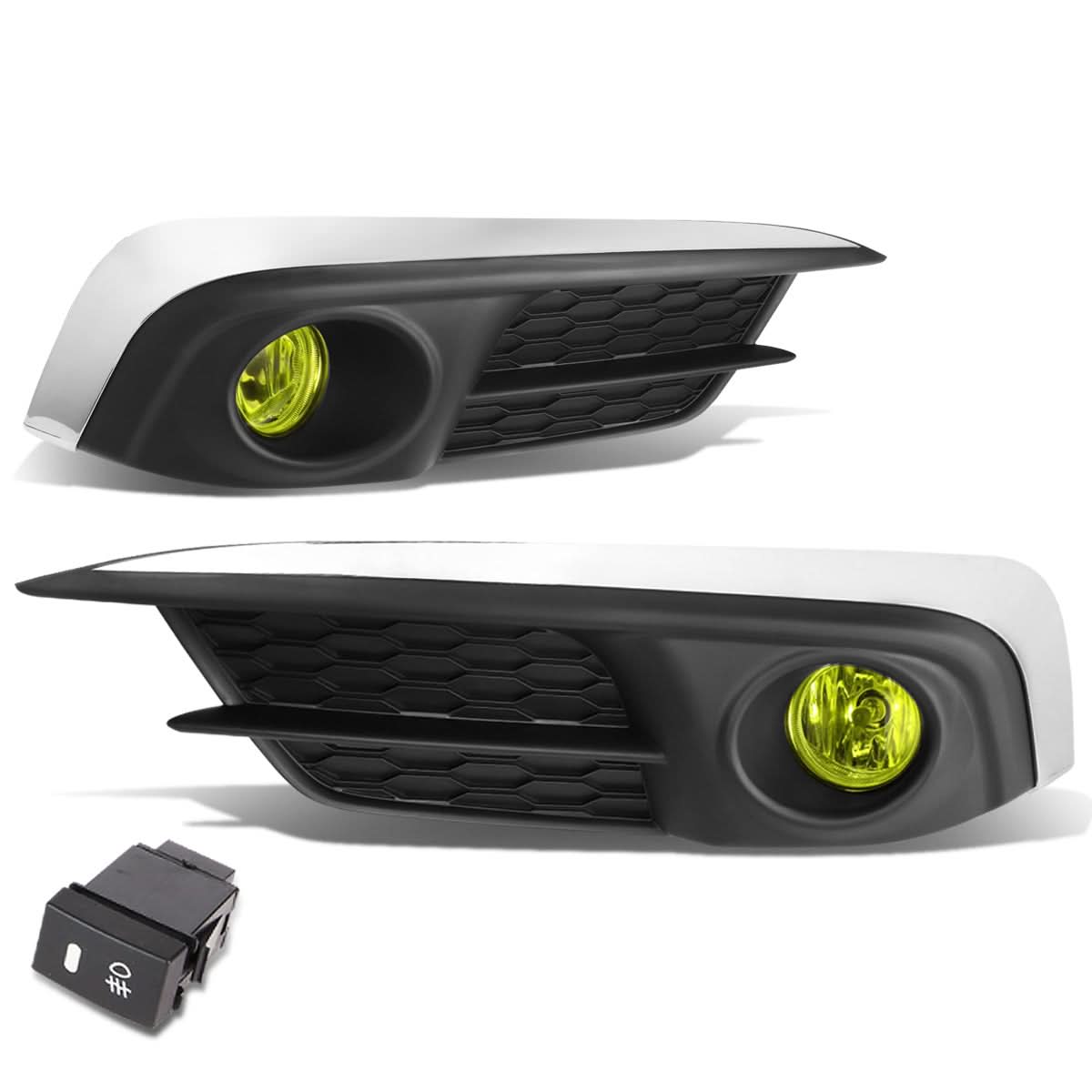 2016 Honda Civic Fog Lights with Switch and Bezel - H8 Amber