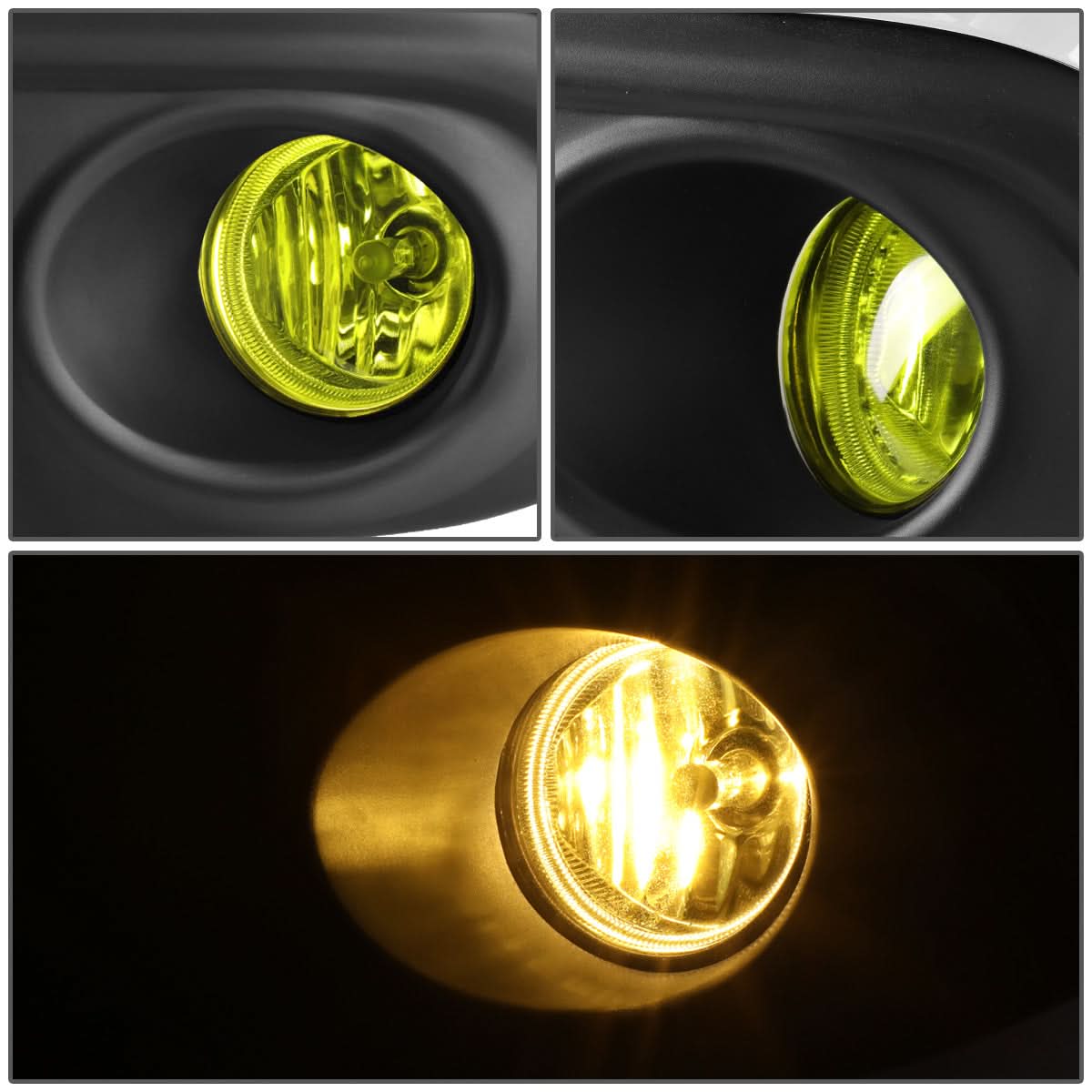 2016 Honda Civic Fog Lights with Switch and Bezel - H8 Amber
