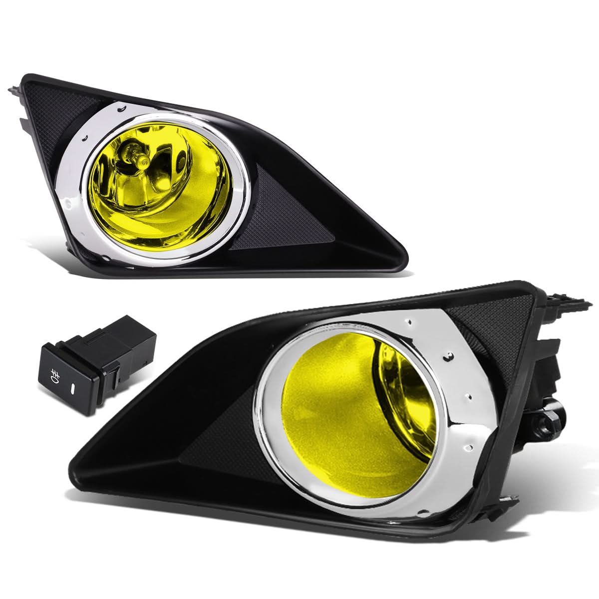 2009-2010 Toyota Corolla Fog Lights with Switch & Bezel H11 Amber