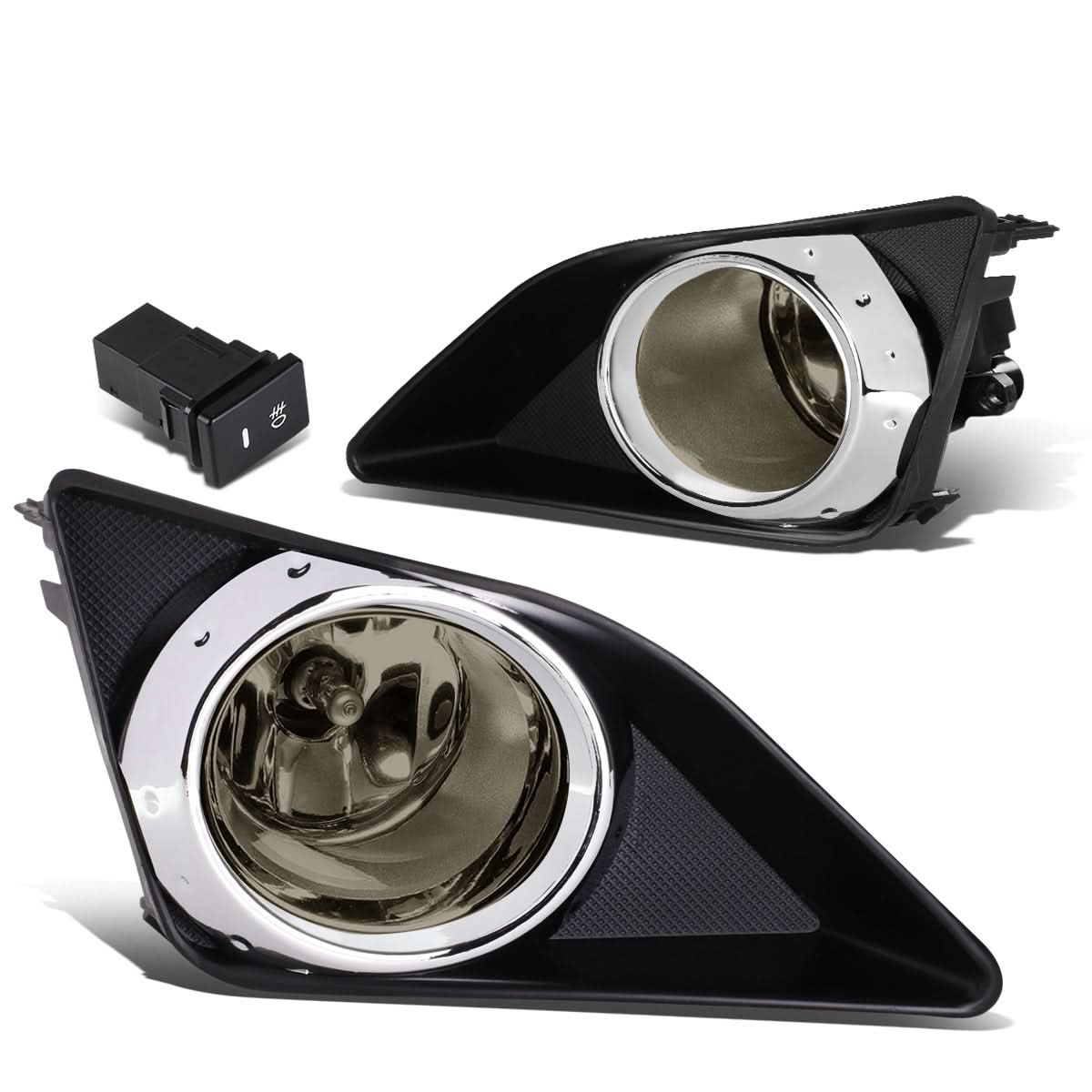 2009-2010 Toyota Corolla Fog Lights with Switch & Bezel - Smoke