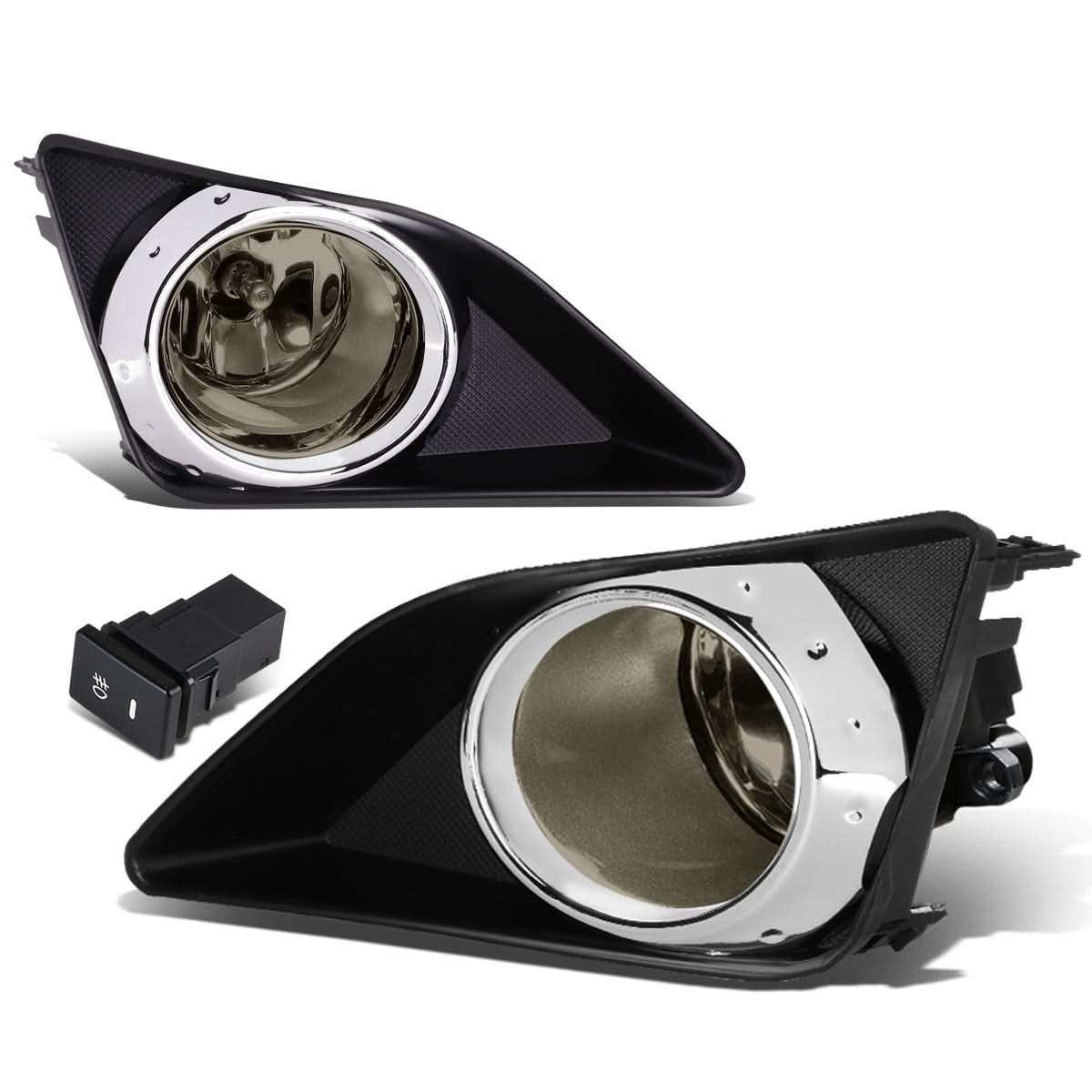 2009-2010 Toyota Corolla Fog Lights with Switch & Bezel - Smoke