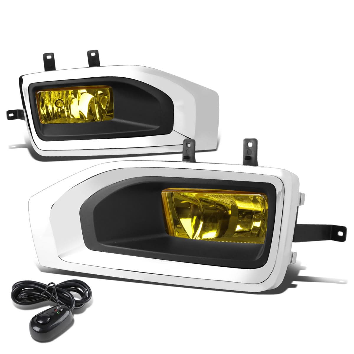 2015-2018 GMC Yukon Fog Lights with Switch & Bezel - Amber 5202 Bulb