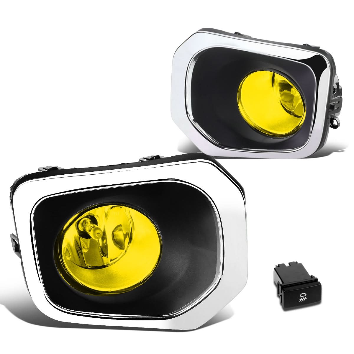 16-17 Toyota Tacoma Fog Lights with Switch & Bezel H11 Amber