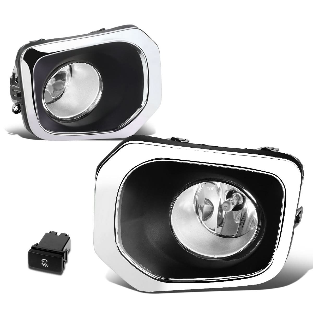 2016-2017 Toyota Tacoma Fog Lights with Switch & Bezel - H11 Chrome