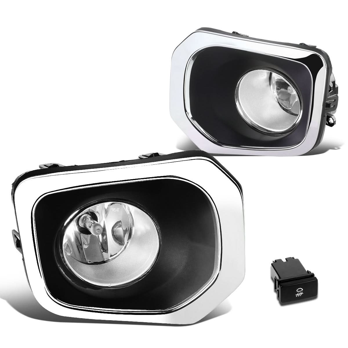 2016-2017 Toyota Tacoma Fog Lights with Switch & Bezel - H11 Chrome