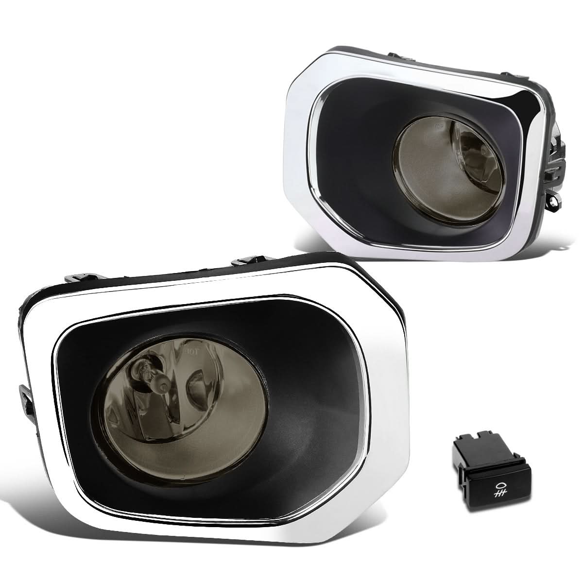 2016-2017 Toyota Tacoma Fog Lights with Switch & Bezel - Smoke
