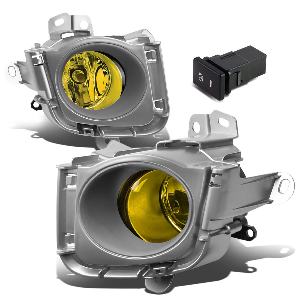 10-12 Toyota Prius Fog Lights with Switch & Bezel - H11 Amber