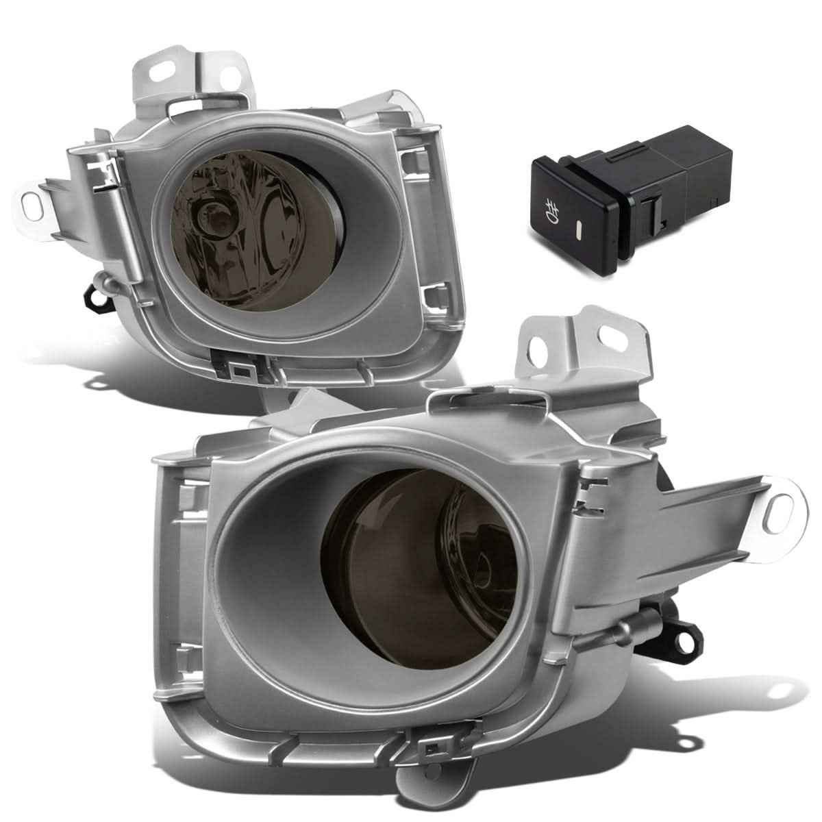 10-12 Toyota Prius Fog Lights with Switch & Bezel - Smoke H11