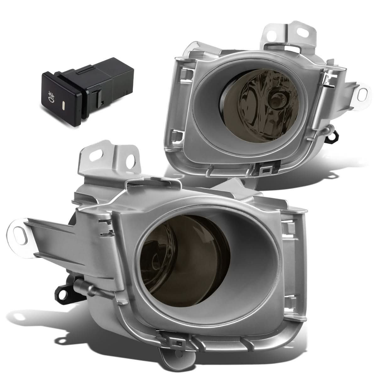 10-12 Toyota Prius Fog Lights with Switch & Bezel - Smoke H11
