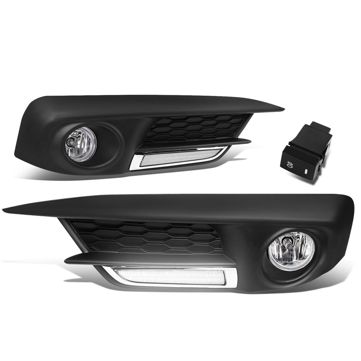 2016-2017 Honda Civic Sedan/Coupe LED DRL Fog Lights with Switch