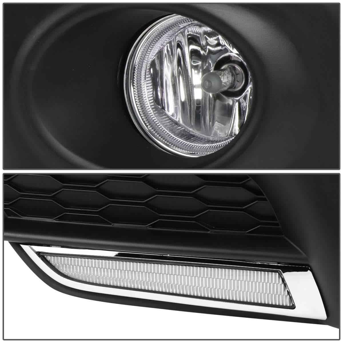 2016-2017 Honda Civic Sedan/Coupe LED DRL Fog Lights with Switch