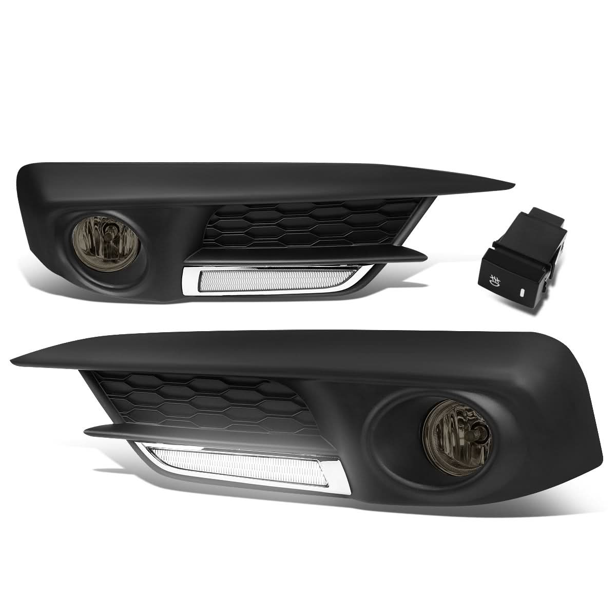 2016-2017 Honda Civic Sedan/Coupe Fog Lights with LED DRL Bezel