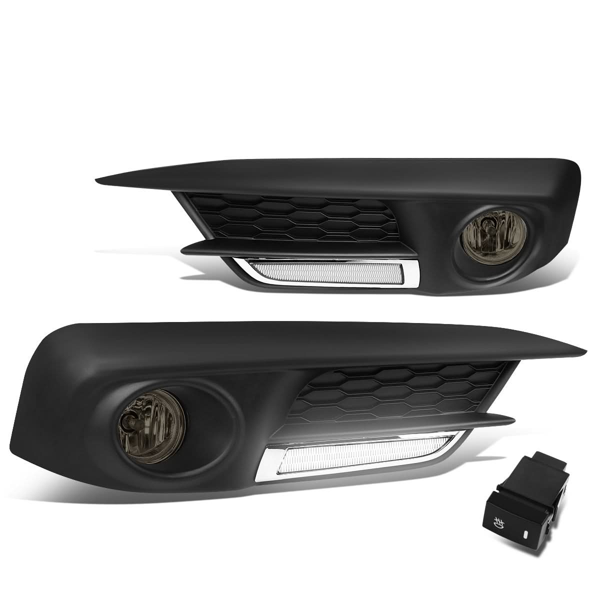 2016-2017 Honda Civic Sedan/Coupe Fog Lights with LED DRL Bezel