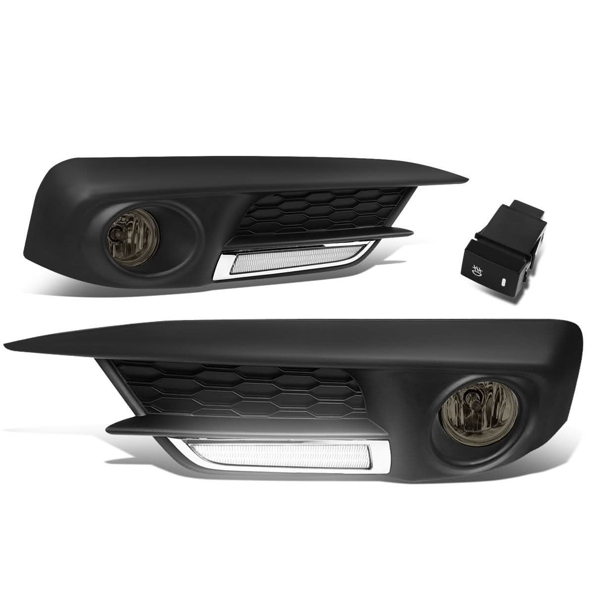 2016-2017 Honda Civic Sedan/Coupe Fog Lights with LED DRL Bezel