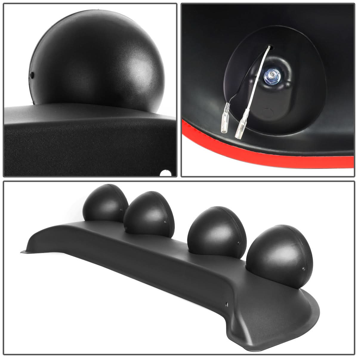 Universal Neochrome Roof Top Running Fog Lights w/ Switch H3