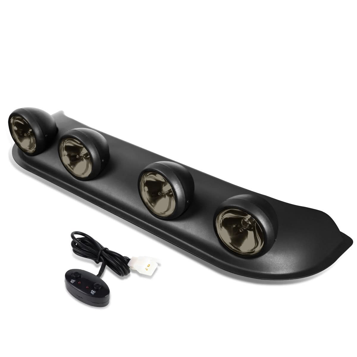 Universal Roof Top Running Fog Lights w/ Switch H3 Smoke