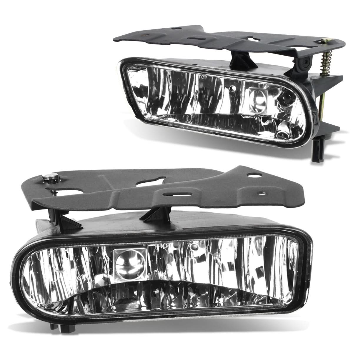 2002-2006 Cadillac Escalade Bolt-On Fog Lights Chrome Clear 899 Bulb