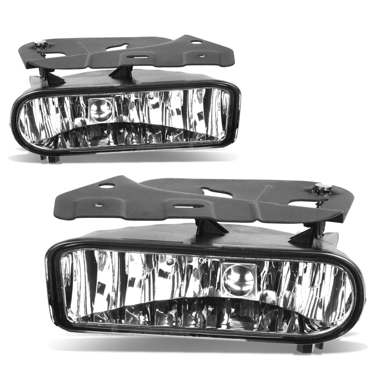 2002-2006 Cadillac Escalade Bolt-On Fog Lights Chrome Clear 899 Bulb