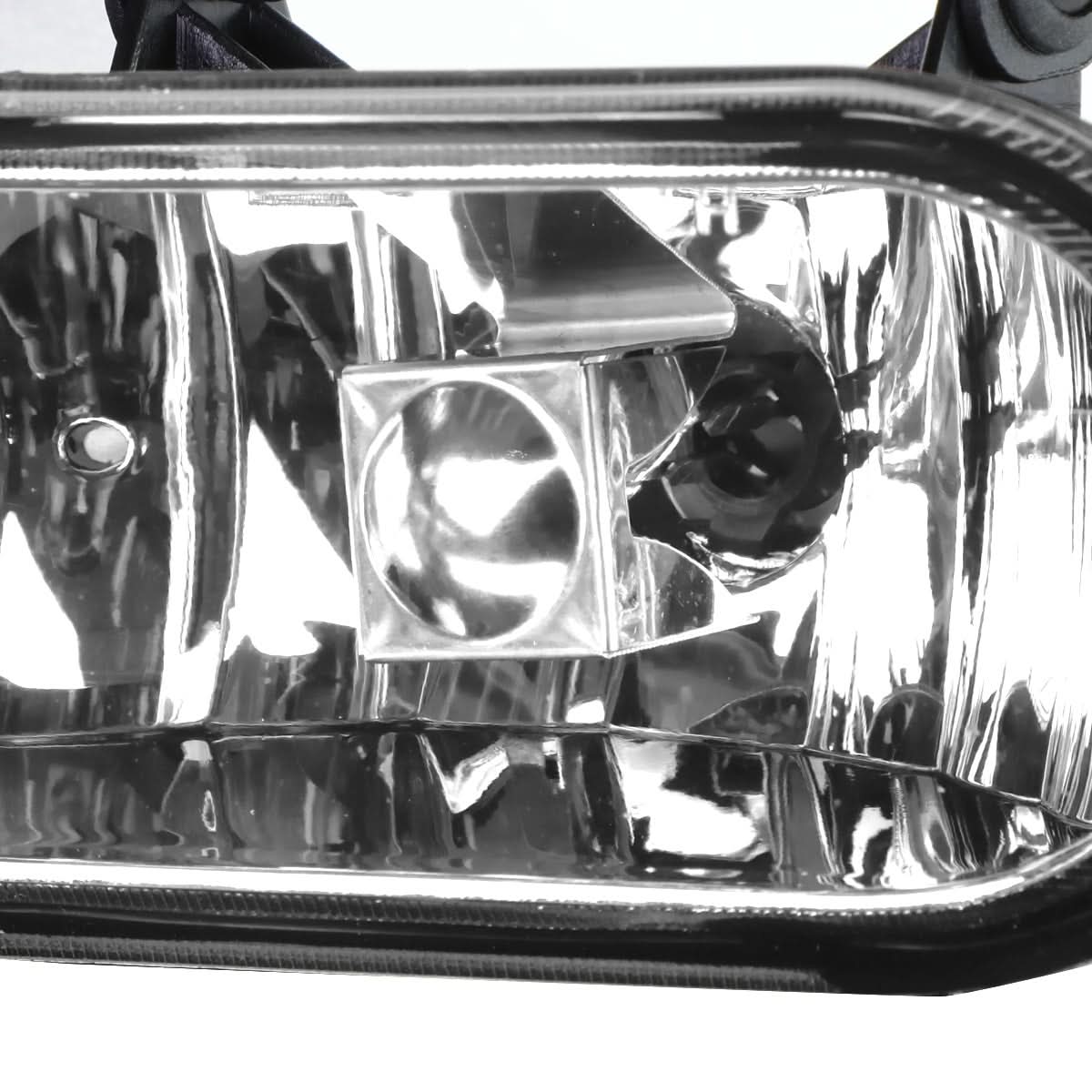 2002-2006 Cadillac Escalade Bolt-On Fog Lights Chrome Clear 899 Bulb