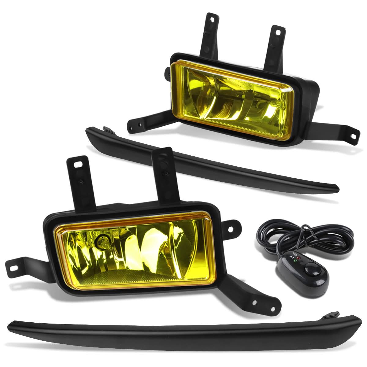 15-20 Chevy Tahoe Suburban Fog Lights with Switch Black Bezel