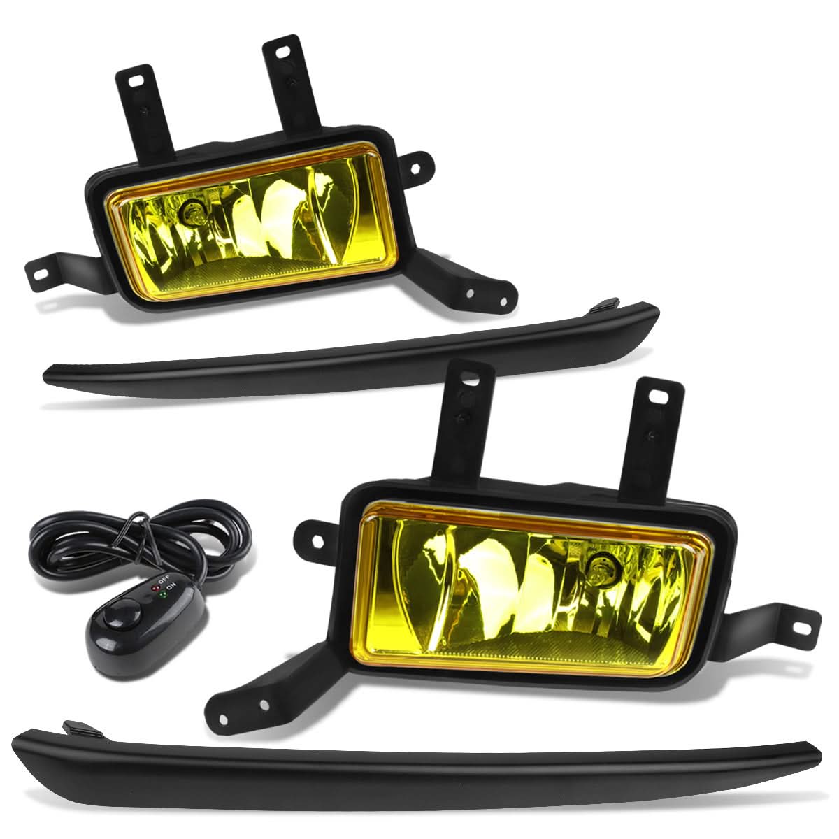 15-20 Chevy Tahoe Suburban Fog Lights with Switch Black Bezel