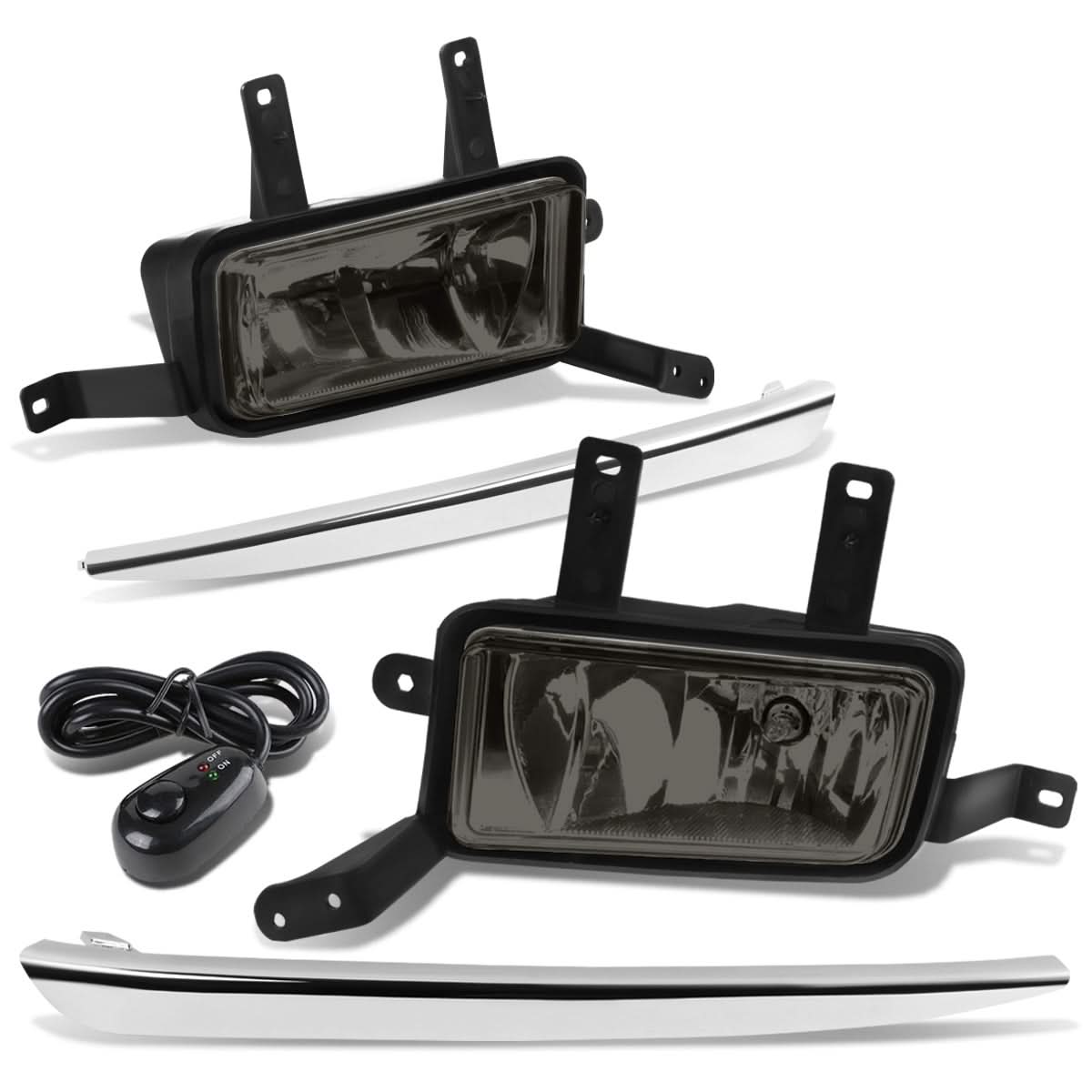 15-20 Chevrolet Tahoe Suburban Fog Lights with Switch Chrome Bezel