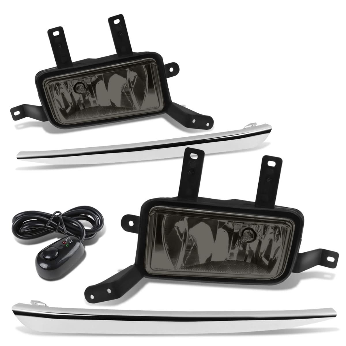 15-20 Chevrolet Tahoe Suburban Fog Lights with Switch Chrome Bezel