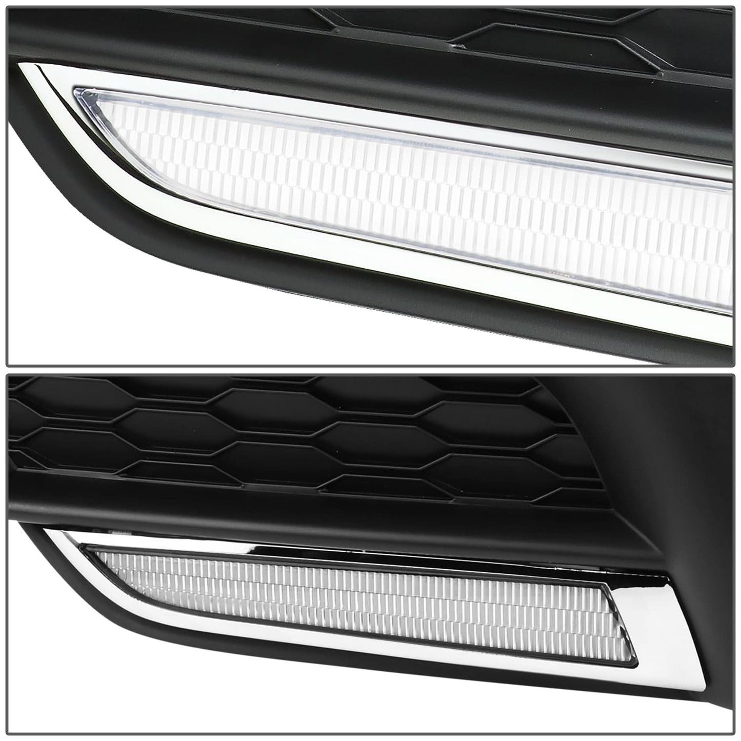 2016-2018 Honda Civic Fog Light Cover with Black Bezel