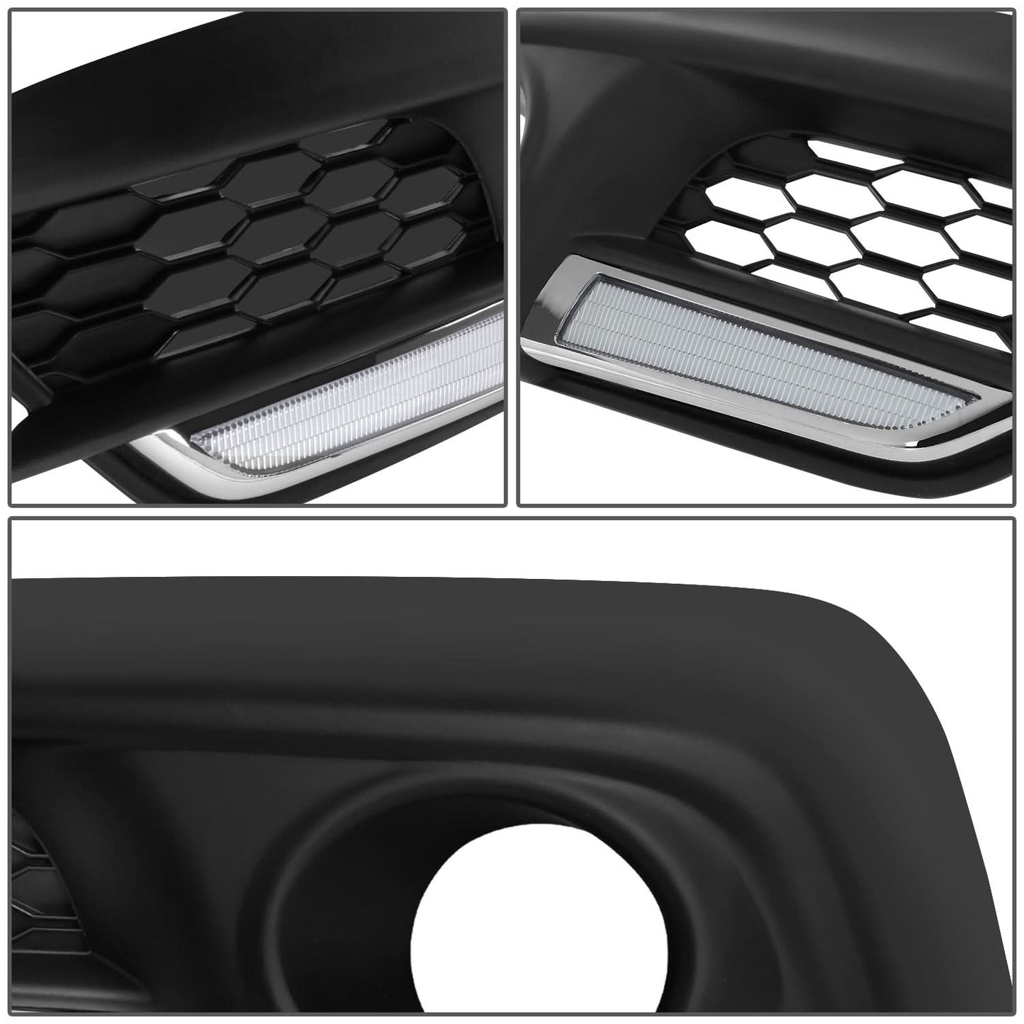 2016-2018 Honda Civic Fog Light Cover with Black Bezel