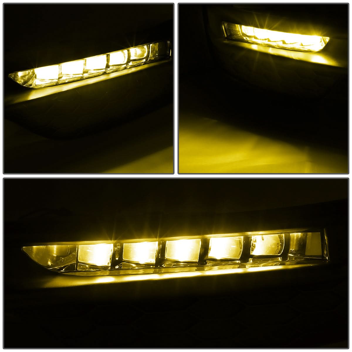 2016-2017 Honda Accord High Powered LED Fog Lights with Switch & Bezel
