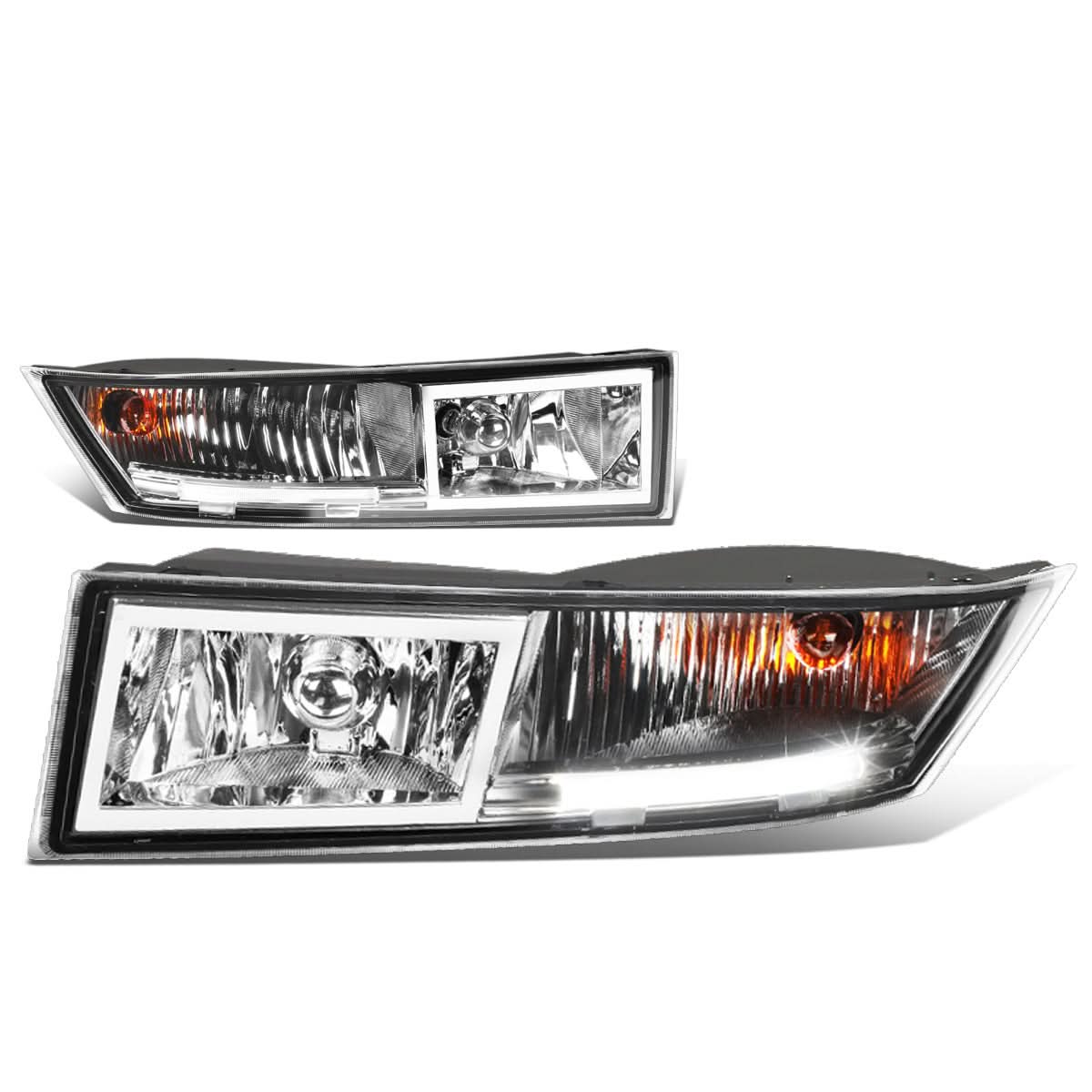 2007-2014 Cadillac Escalade Chrome Clear Fog Lights with Switch