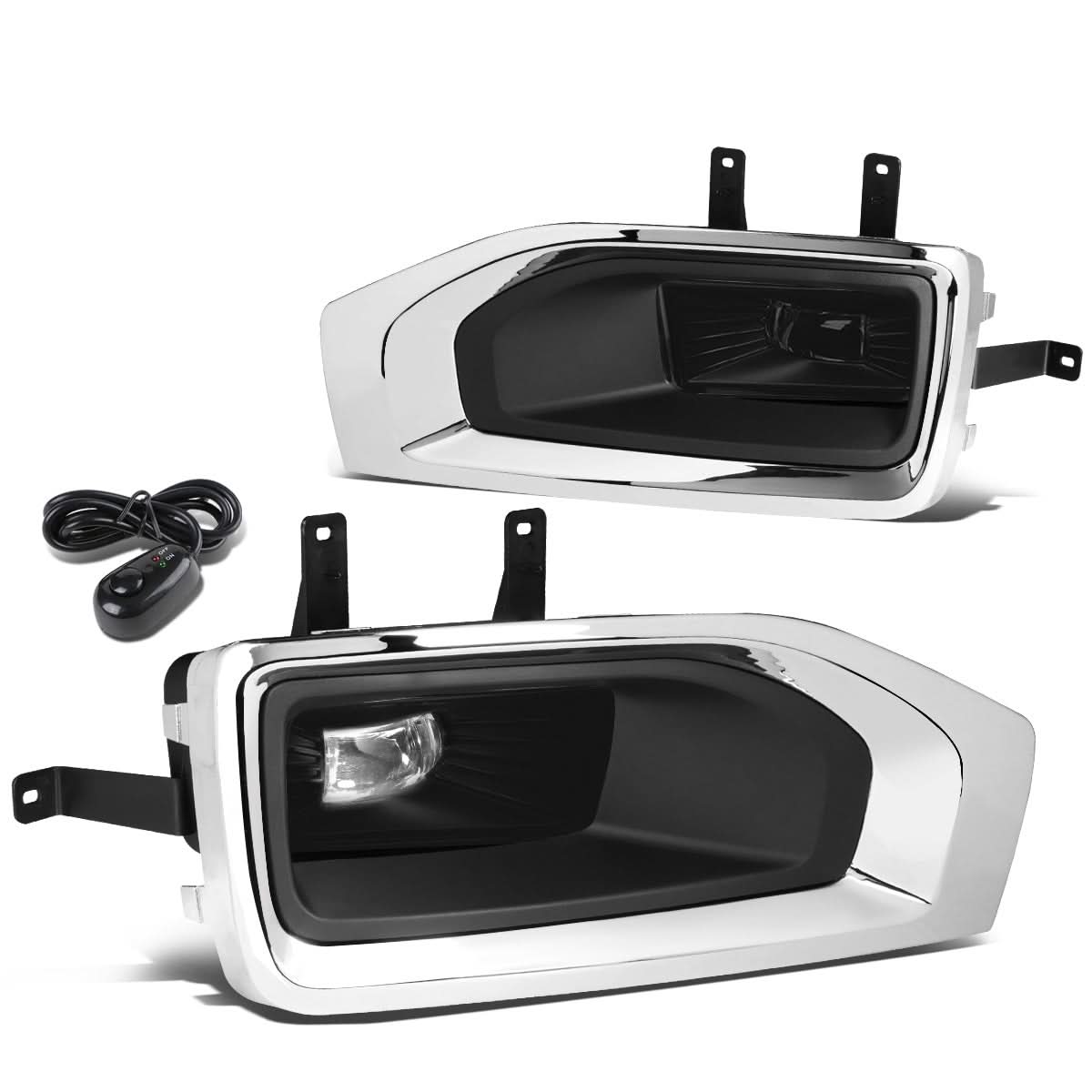 15-18 GMC Yukon High Powered LED Fog Lights with Switch - Smoke