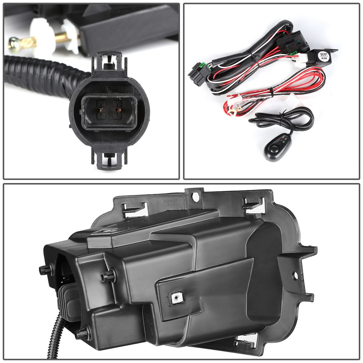 2014-2015 Chevrolet Silverado 1500 High Powered LED Fog Lights - Smoke