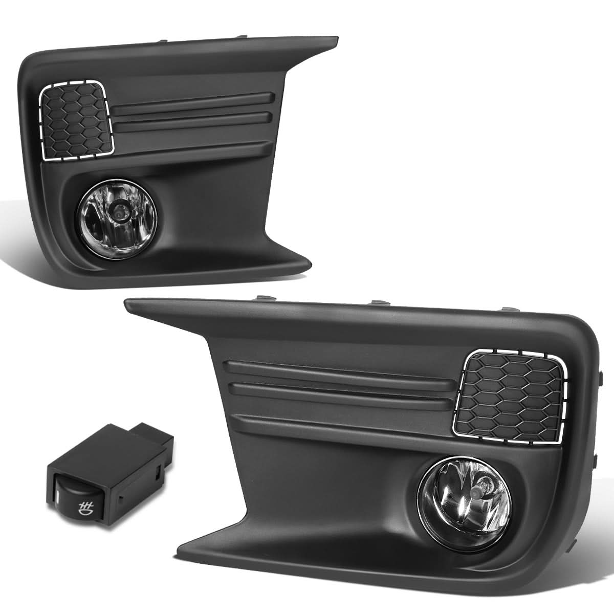 2018-2019 Subaru WRX Fog Lights with Switch & Bezel Chrome/Clear