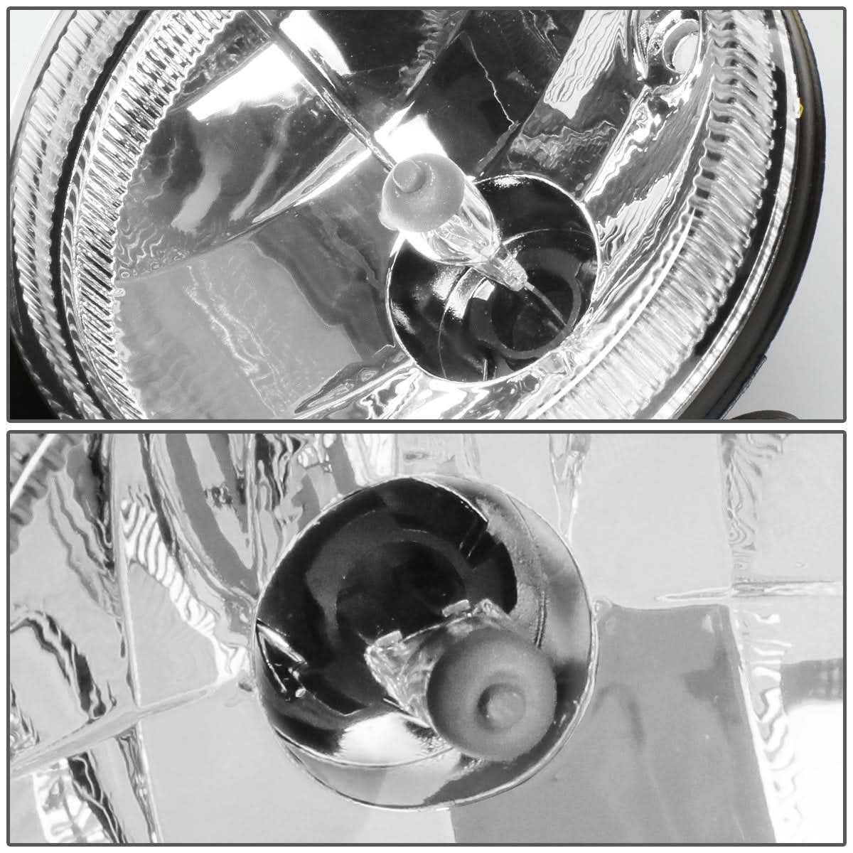94-98 Dodge Ram 1500 2500 3500 Fog Lights Chrome Clear