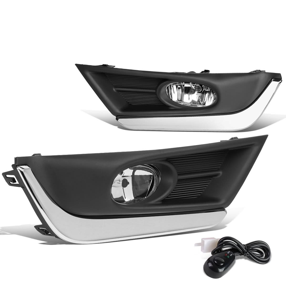 2017-2018 Honda CR-V Fog Lights with Chrome Trim Bezel