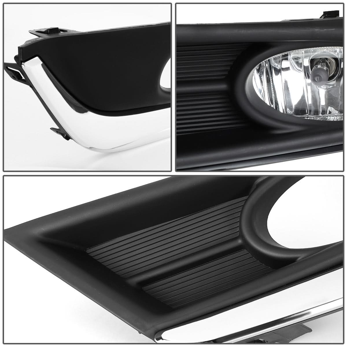 2017-2018 Honda CR-V Fog Lights with Chrome Trim Bezel