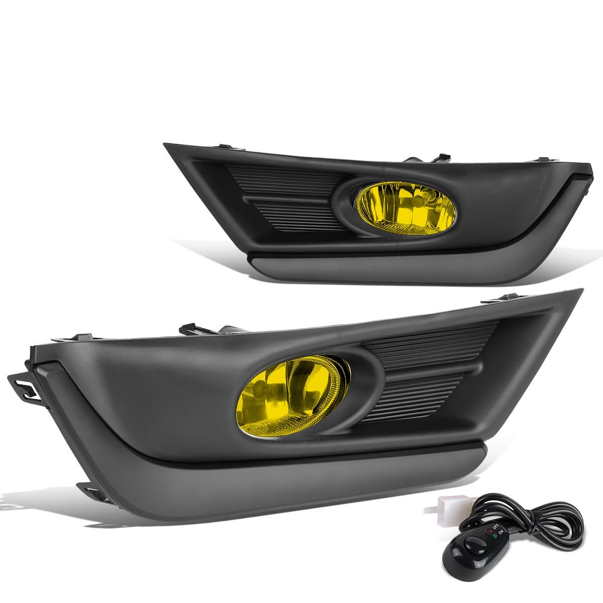 2017-2018 Honda CR-V Fog Lights with Black Trim Bezel - Amber