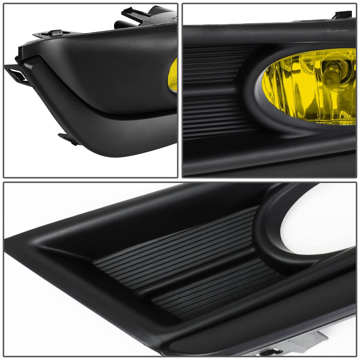 2017-2018 Honda CR-V Fog Lights with Black Trim Bezel - Amber