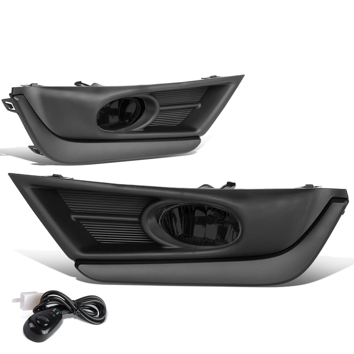 2017-2018 Honda CR-V Fog Lights with Black Trim Bezel - Smoke