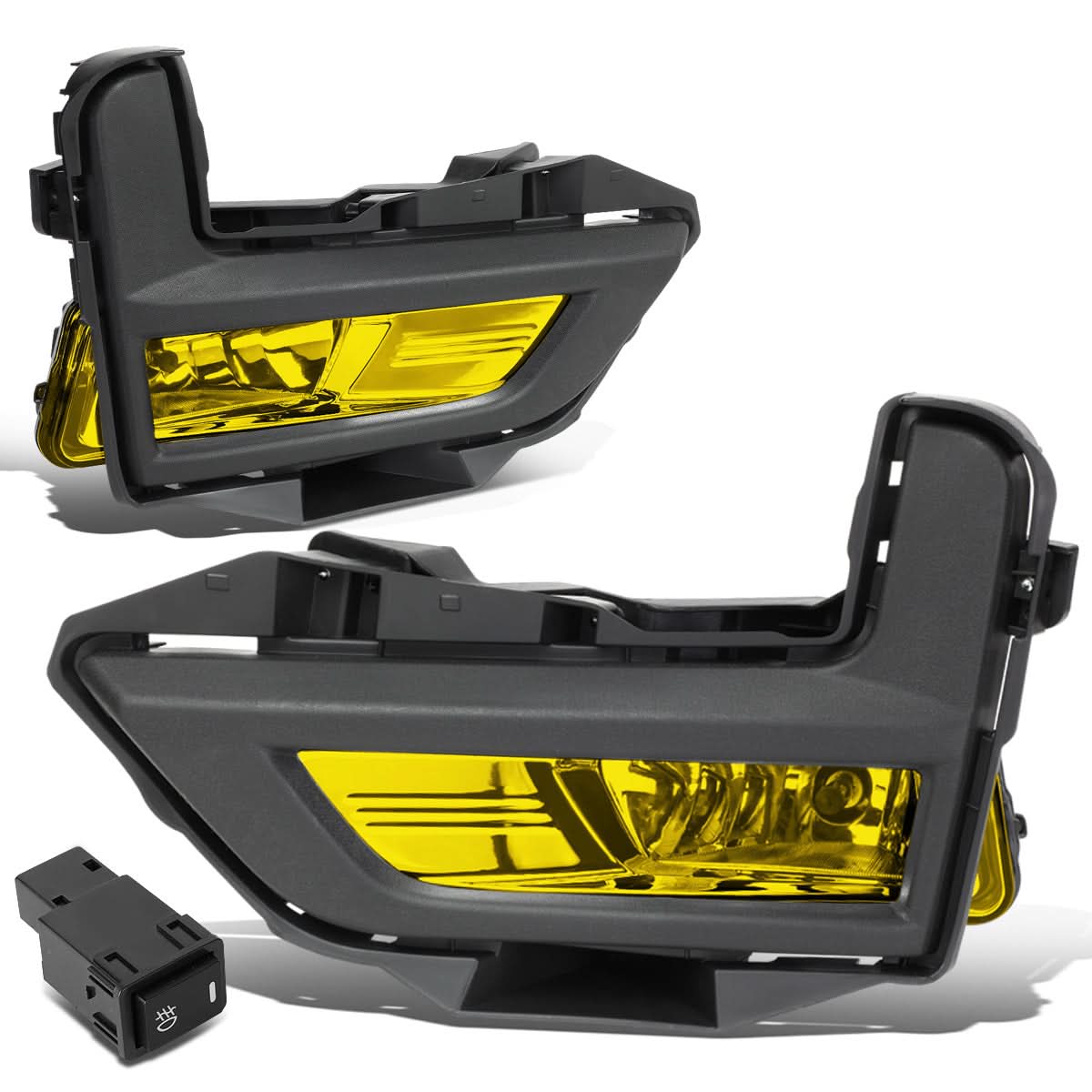 2017-2018 Nissan Rogue Fog Lights with Black Bezel - Amber